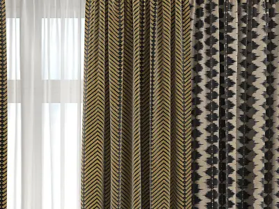 Curtain Set 112C 3D model