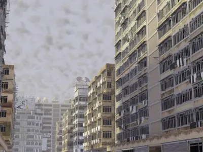 Dystopian Building Set 1 3D model