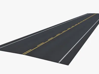 Road Pack Rigged Low-poly 3D model