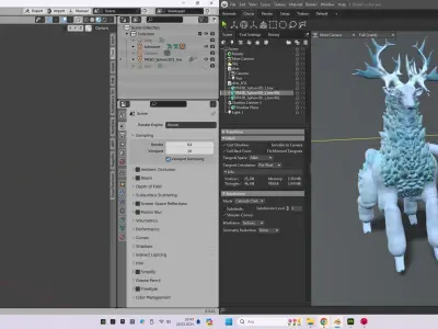 Mystic Deer Stylized Deer Low poly Low-poly 3D model