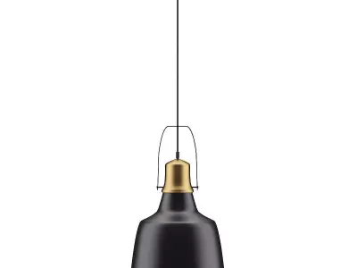  Black and Gold Ceiling Lamp 3D model
