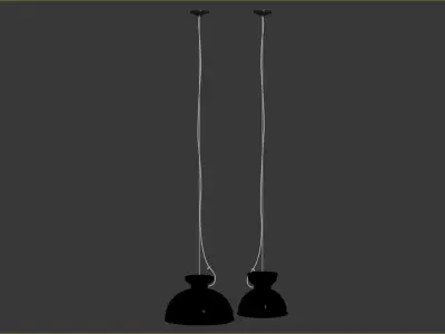 Olsson and Jensen Ceiling lamp blue 3D model