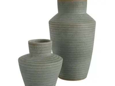 Cadeau Large Green Ceramic Vase 3D model