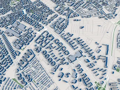 Malmo City Sweden 3D model