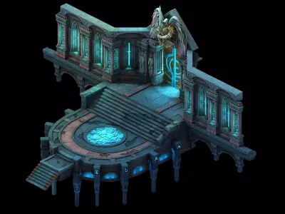 Palace - Temple 01 3D model