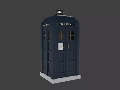 police-box police box 3D model