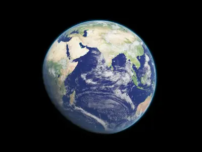 Photorealistic Earth 8K 3D model