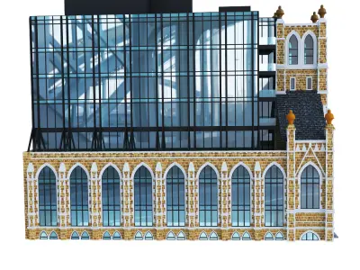 Residential Building The Lucas Boston 3D model