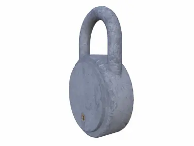 Pad Lock Low-poly 3D model