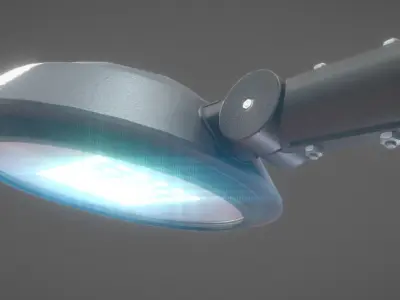 Street Light 15 version 3 3m with pole 3 Low-poly 3D model