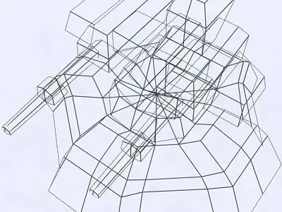 3DRT - Sci-Fi Forces - AA Gun 5 Low-poly 3D model