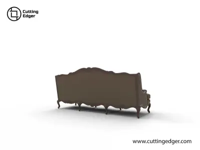 Luxurious Lounge Sofa 3D model