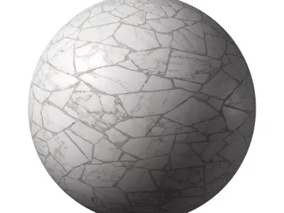 Floor Mosaic Crackle Marble Classic 07 Texture