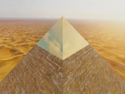 Egyptian Pyramid Free low-poly 3D model purchase