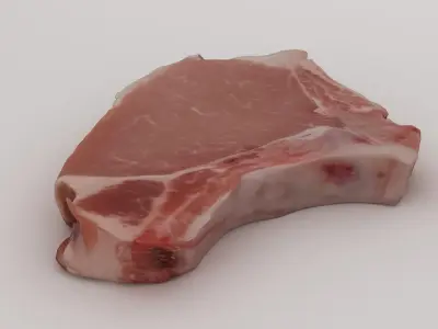 Steak pork chop 3D model