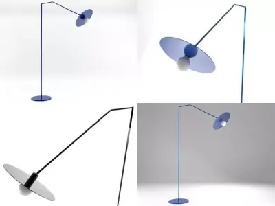 Disk two floor lamps 3D model