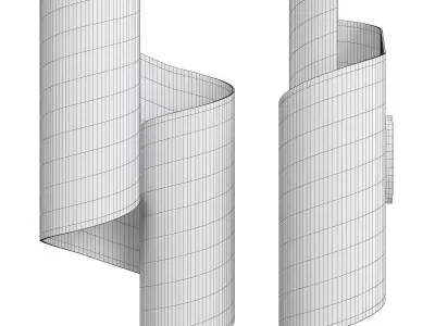 Fletcher Sconce Low-poly 3D model