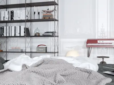 ProVis3D 020 - Nordic Bedroom Free 3D model