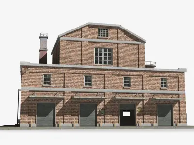 Factory xx29 Low-poly 3D model