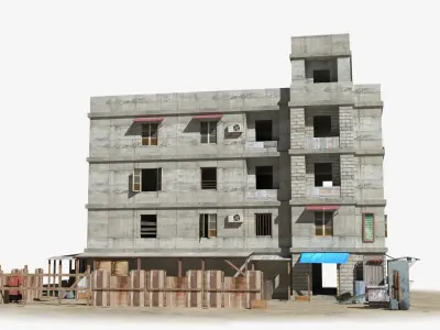 25 Slum Collection 3D Model Pack
