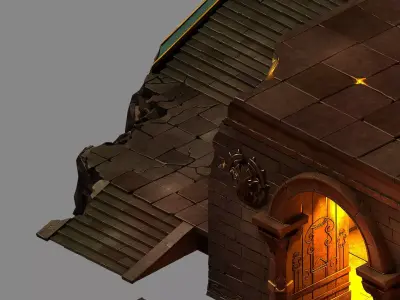 Place of the Demon - Door 01 3D model