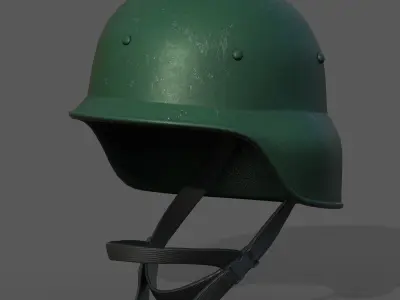 Helmet scifi military combat 3d model low poly human generic  Low-poly 3D model