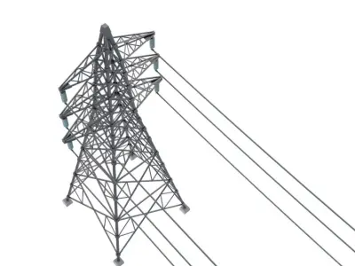 Electrical Power Line 3D model