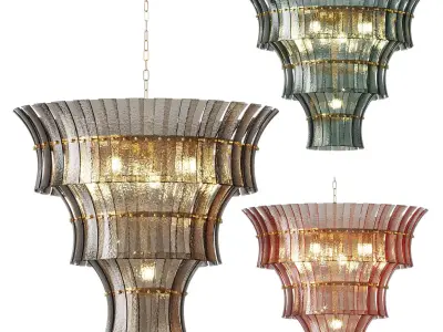 Eichholtz Toscano Chandelier Smoke 3D model
