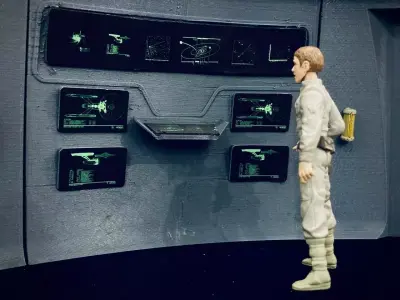 USS Enterprise Bridge Turbolift Doors - The Wrath of Khan 3D print model