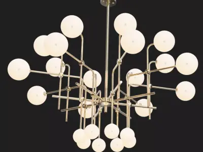 Polare  24 light  chandelier 3D model