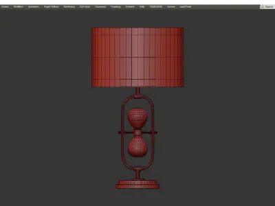 Currey and Company Chronicle Table Lamp Low-poly 3D model