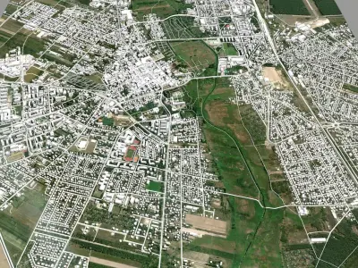 Cityscape  Biala Podlaska Poland 3D model