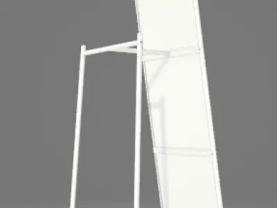 Long Floor Mirror 3D Asset 3D model