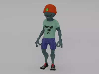 Alien LP Low-poly 3D model