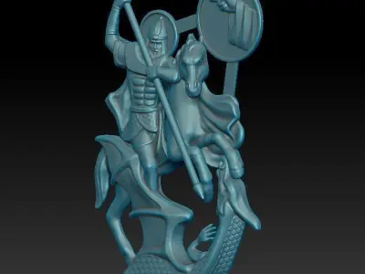 Saint George the Romani for free  3D print model