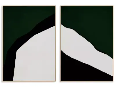 Abstract Painting Frame set 3D model 519