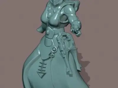 Female Alien Seer Elf 3D print model