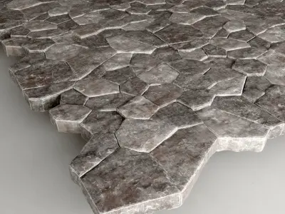 Paving rock 3D model
