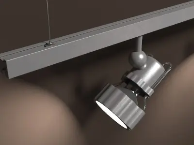 Gallery Light Set Rigged 3D model