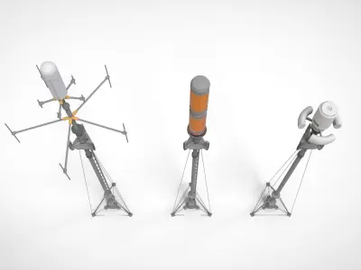 sci fi Mast 6 3D model