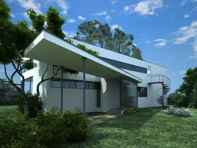 Modern House Scene 3D model