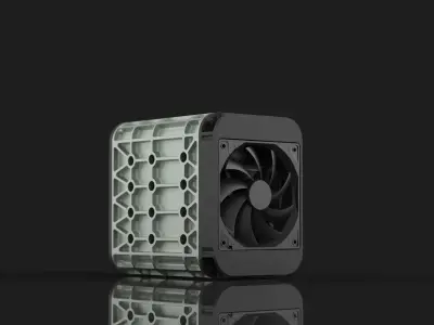 AERO SPACE HARD DRIVE ENCLOSURE - HDD - 4 DRIVE 3D print model