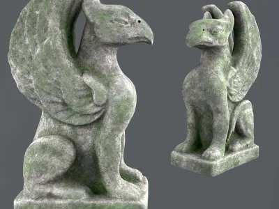Statue of the Griffin 3D model