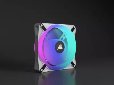 Corsair Pc Fan ql Low-poly 3D model