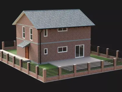 Brick House 1 3D model