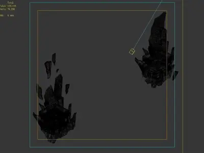Magic Palace - Mountain - Stone tablet 3D model