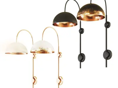 Wall light - Dome light 3D model