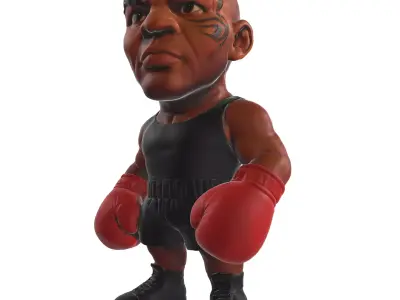 Mike Tyson 3D printable model 3D print model