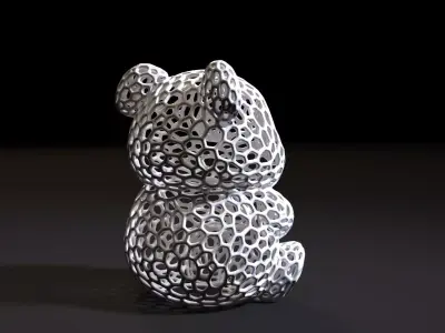 Panda Voronoi 3D print model