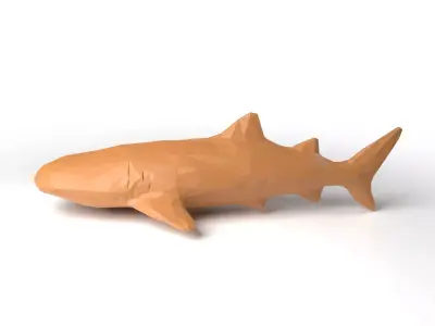 Whaleshark Low Poligonal Low-poly 3D model